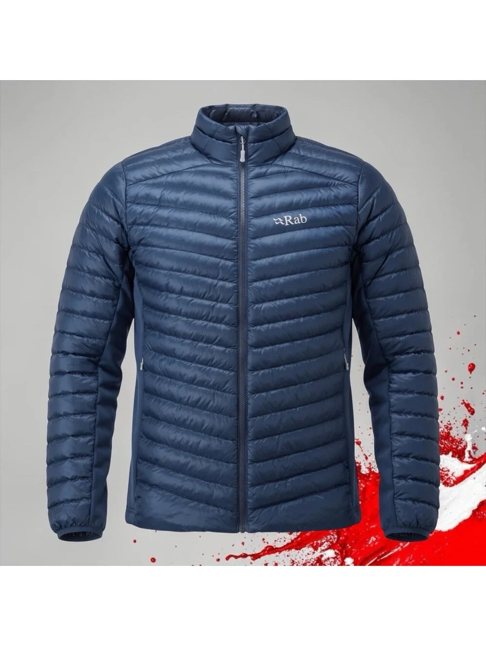 Rab Jacket Mens XXL Blue Cirrus Flex Puffer Preppy Outdoors Hiking Ski Luxury